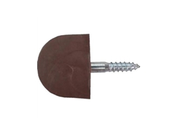 Caixa Com 100 Suportes De Prateleira Para Vitrines De Plástico. Marrom 14mm Micel