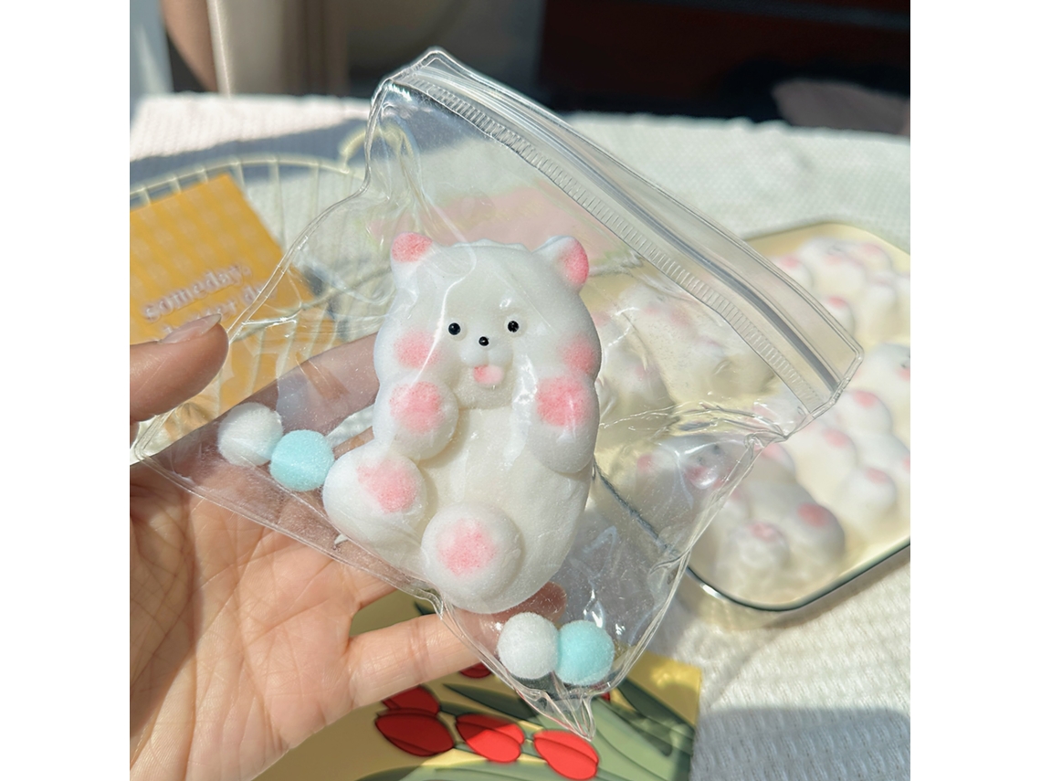 Brinquedo Anti-stress Urso Fofo Sensorial, Alivia Ansiedade E Relaxamento, Feito À Mão Sem Marca, +3 Anos