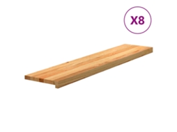 Stair Tread, Stair Treads Vidaxl Marrom Madeira De Carvalho (120 X 25 X 2 Cm)