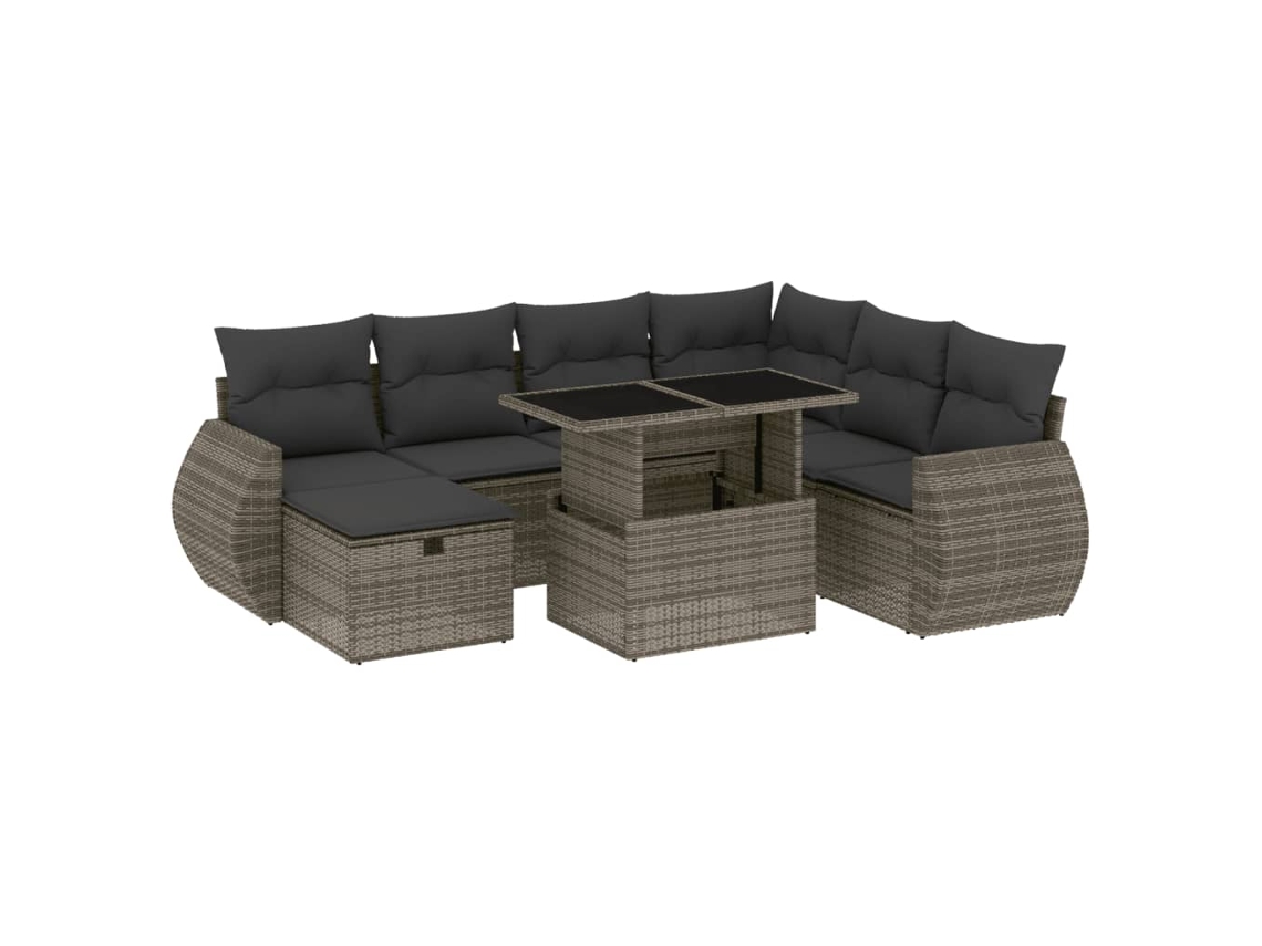 Garden Sofa Set, Garden Sofa Sets Vidaxl Cinzeto Rattan / Vime (n/a)