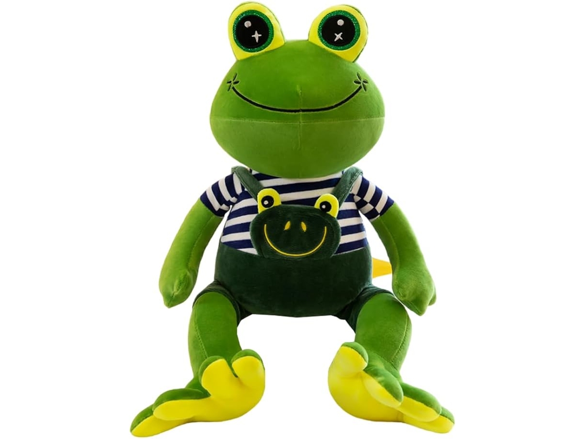 Peluche Sapo, Brinquedo de Conforto Sapo para Crianças, Mini Peluche Almofada de Peluche para Abraçar Brinquedo de Conforto Fofo para Crianças 40cm