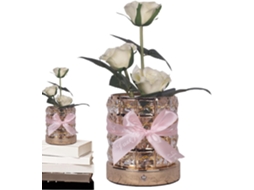 Abajur Rosa, Luminária De Quarto, Luminária Decorativa Em Formato De Flor, 3 Cores Reguláveis Para Q Gokoco