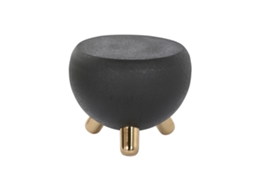 Mesa de Apoio DKD HOME DECOR Preto Dourado Ferro 51 x 51 x 44 cm