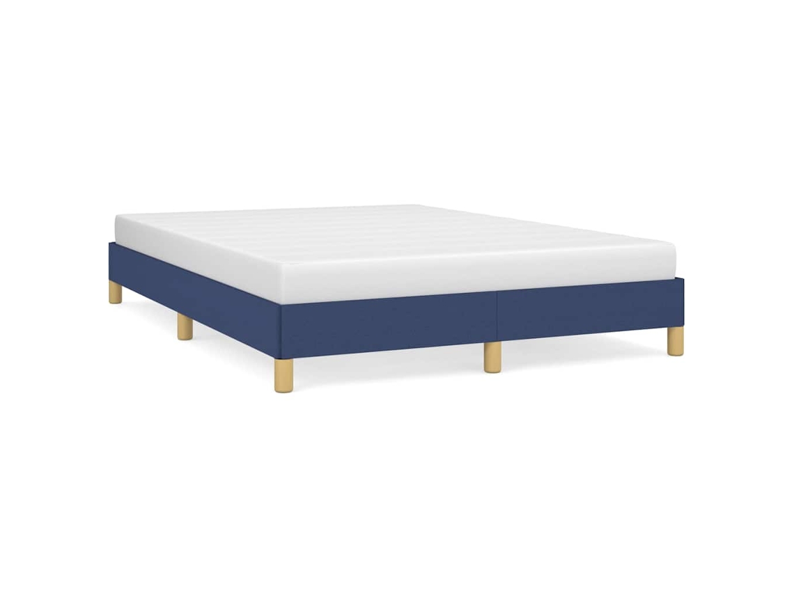 Bed Frame, Bed Frames Vidaxl Azul Tecido (160 X 200 Cm)