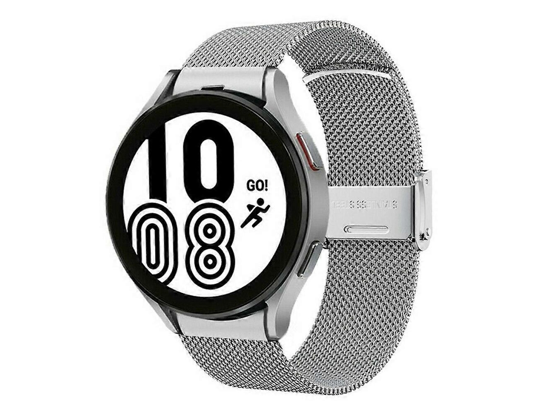 Pulseira De Aço Com Fivela Milan Para Samsung Galaxy Watch 4 40mm / 44mm