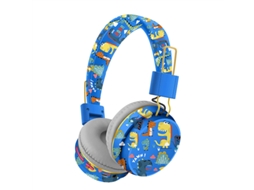 (azul) Fones De Ouvido Bluetooth Sem Fio Com Microfone, Design De Dinossauro, Som Estéreo.