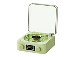 Mini alto-falante MDUG retrô com ruído branco, subwoofer, cor verde