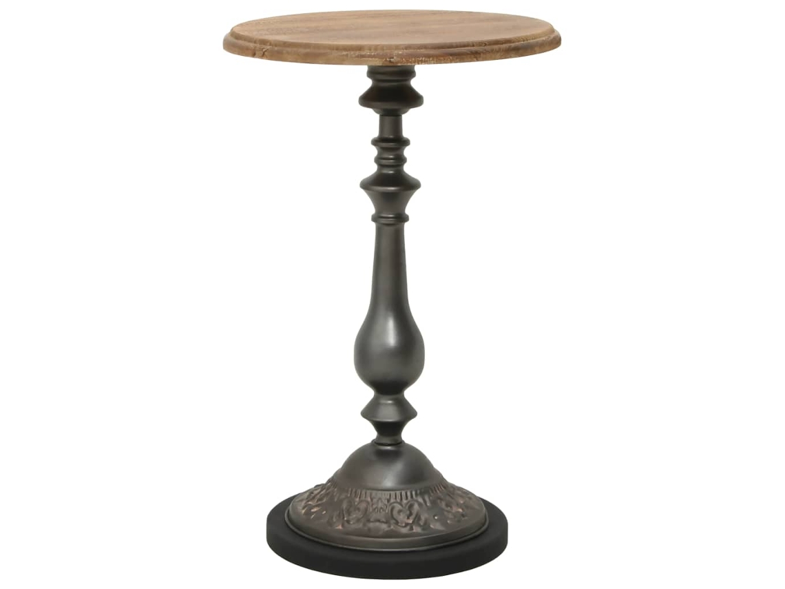 Vidaxl Mesa De Extremidade Madeira De Abeto Maciça 40x64 Cm Castanho