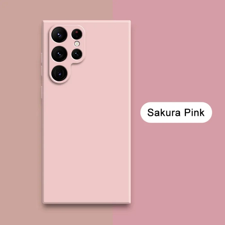 Capa De Celular Samsung S21 Plus, Rosa, Em Silicone Líquido, Com Revestimento Protetor Em Tecido Macio.