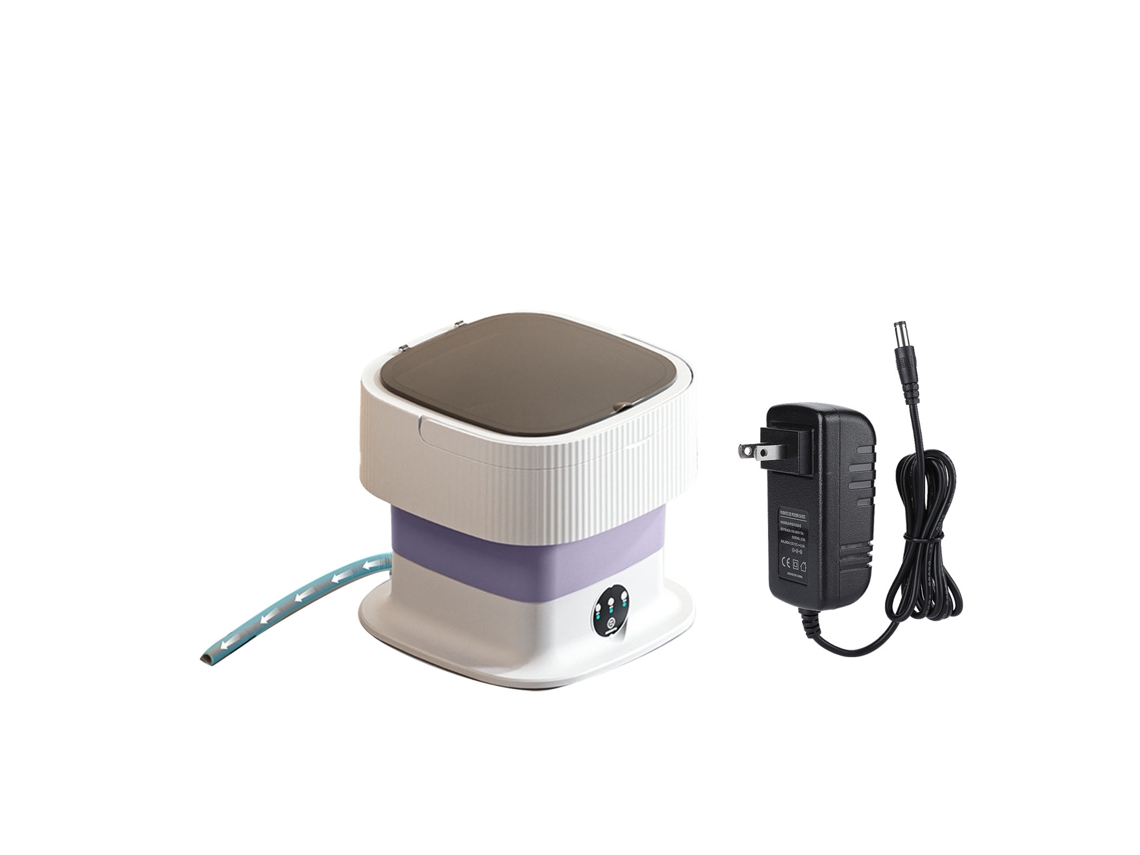 Máquina de Lavar Portátil Plegable Mini para Meias e Roupa Interior 110 240v Plug Us Roxo