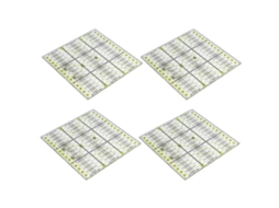 Laxiscreed Régua De Quilting Com Duas Cores E Linhas De Grelha Para Costura Precisa