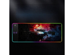Mouse Pad, Carregamento Semi Fios 15w, Iluminação LED com 17 Modos, 80 x 30 cm, para PC, Macbook e Laptops. Hexinyigjly