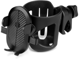 Suporte Universal Para Copos Com Suporte/montagem Para Celular, 2 Em 1 Para Carrinho De Bebê