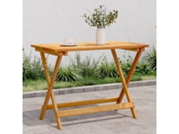 Vidaxl Mesa De Jardim Dobrável 90x52,5x65 Cm Madeira De Acácia Maciça