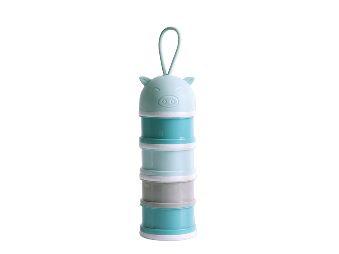 Mali dispenser de Leite em Pó para Bebê 4 Camadas Portátil Armazenamento Viagem Pp Sem Bpa 110°c 55g/camada