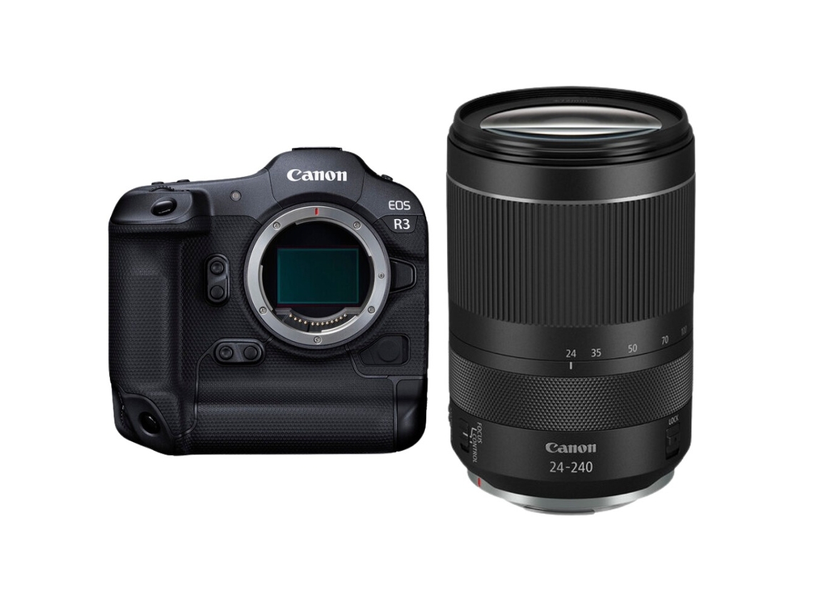 Eos R3 + Rf 24 240mm F/4 6.3 Is Usm Máquina Fotográfica Profissional + Ebook “20 Dicas para Fotos Que Impressionam” CANON