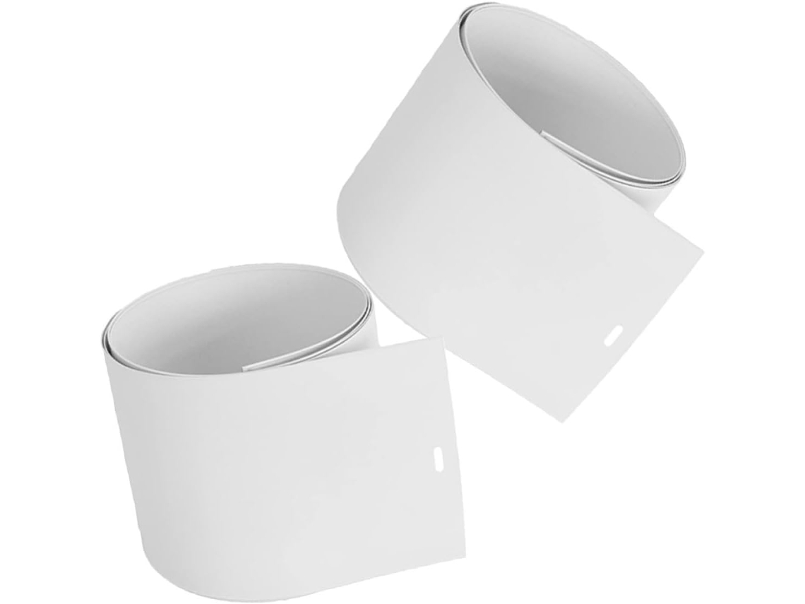 Conjunto De 2 Painéis De Substituição De Lâminas Brancas Para Persianas Verticais.