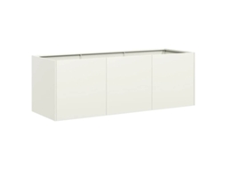 Plantadeira Vidaxl Branco Aço (120x40x40cm)