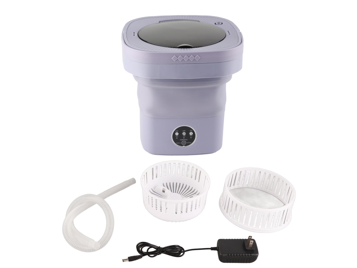 Laxiscreed Máquina De Lavar Plegável Portátil, 6.5l, Perfeita Para Espaço Pequeno E Viagens