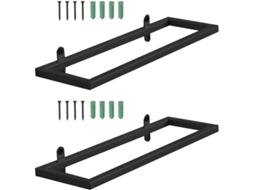 Suporte de Vinhos Parede Prático 2 Peças, Feito Ferro Preto, Funcional, para Garrafas. Design CHABERLU