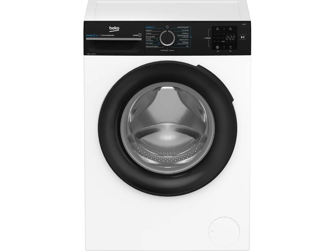 Máquina de Lavar Roupa BEKO EnergySpin BM3WFSU39413 (9 kg - 1400 rpm - Branco)