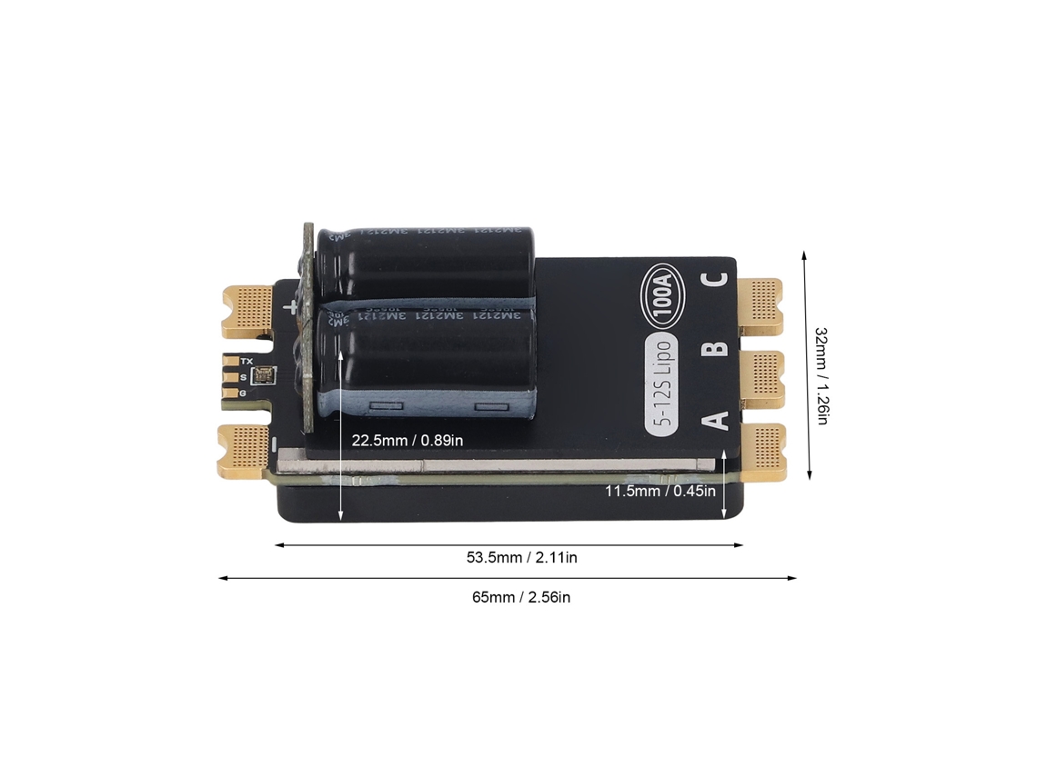 Controlador De Velocidade Eletrônico Para Motor Brushless Laxiscreed Compatível Com Baterias De 5 A 12s, Pwm 128khz