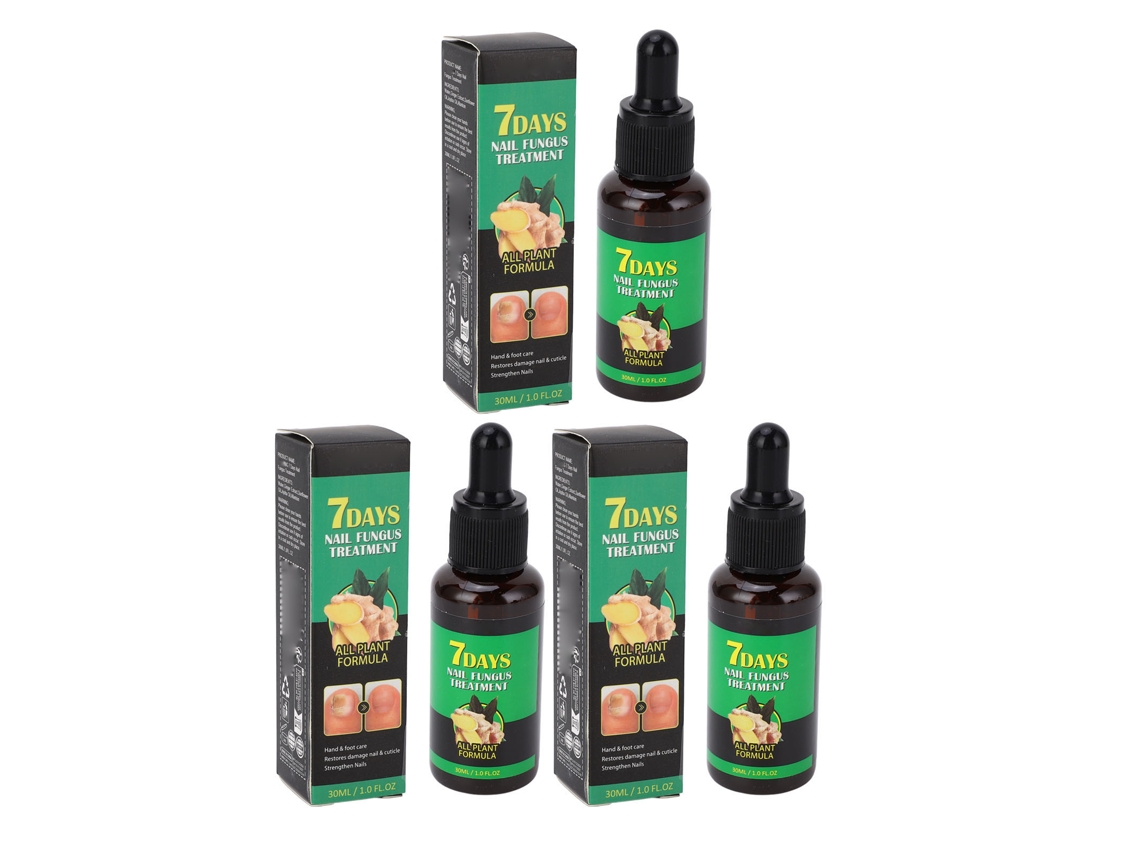 Solução De Cuidado Com Unhas Com Extrato De Gengibre 3pcs: Fortalecimento, Suavização E Tratamento Suave Diário 30ml