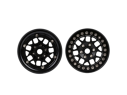 Aro De Liga De Alumínio Beadlock 2.2in Para Trax4 Scx10 90046 Axi03007 Redcat Gen8 Carro Controle Remoto 1/10 (4pcs)