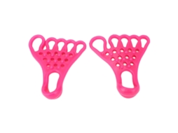 Alongador de dedos em TPR 2026 para relaxamento muscular, separador de pés, massagem, fitness, valgo, vermelho/rosa