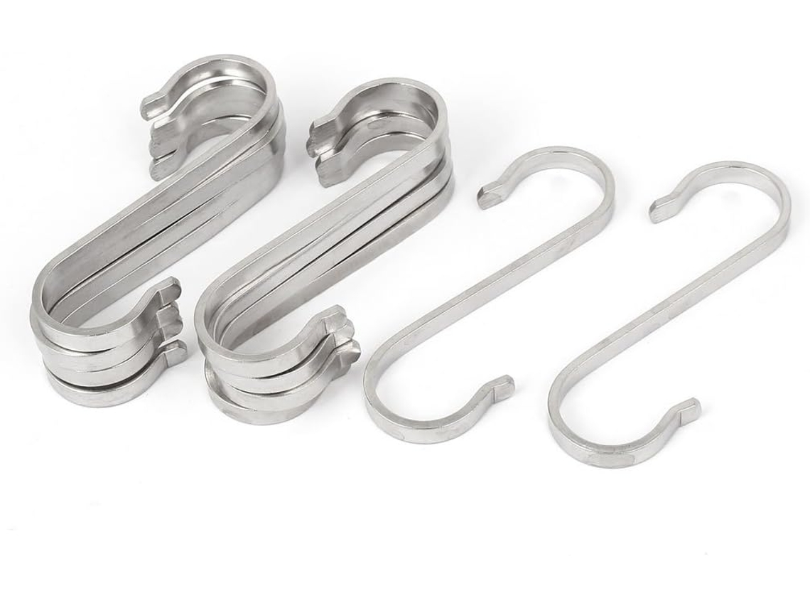 Conjunto de 10 Acessórios para Banheiro, Abertura de 19 Mm, 76 Mm de Altura, Aço Inoxidável CHABERLU