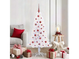 Vidaxl Árvore De Natal Artificial Com 150 Leds Branco 150 Cm Pvc E Aço