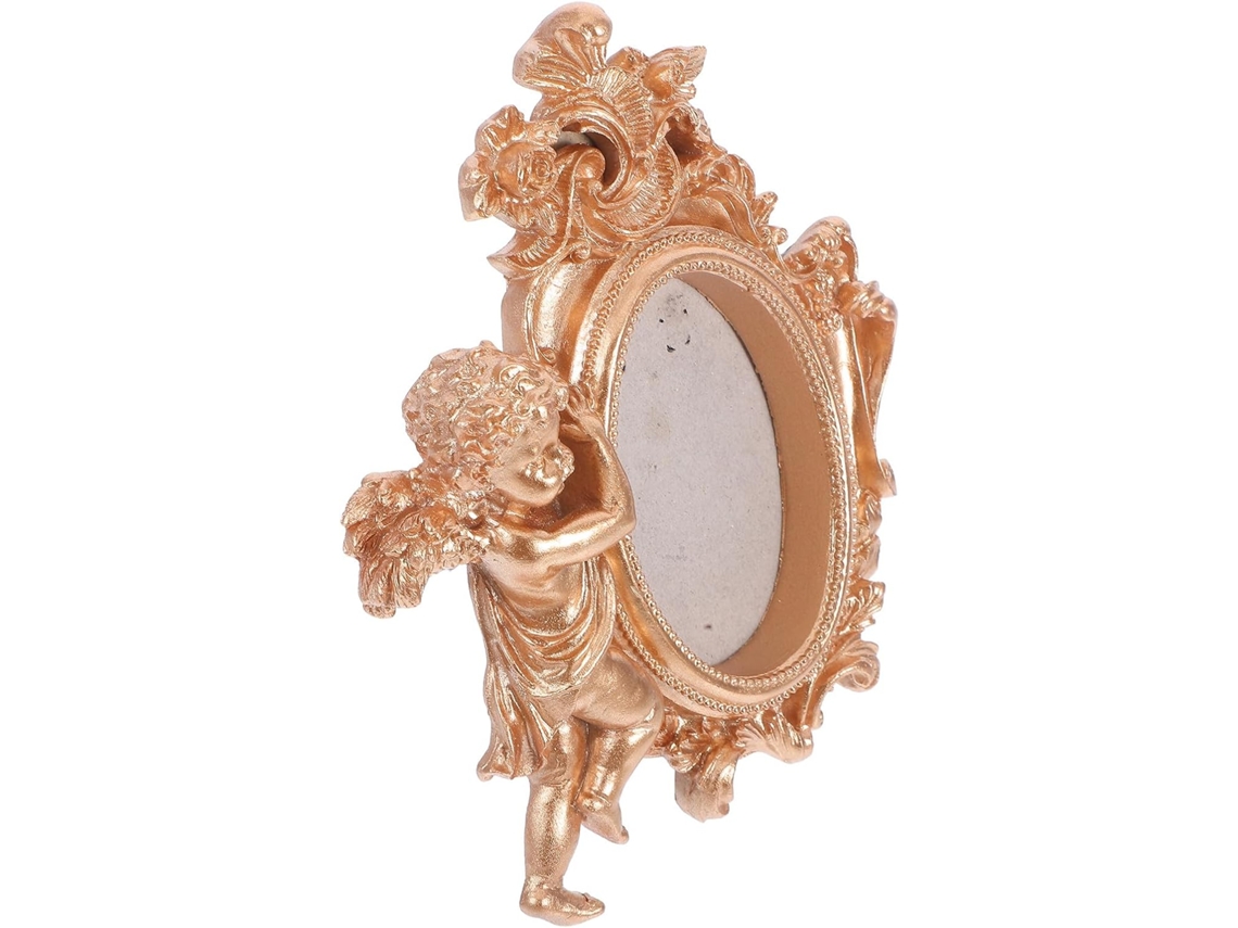 Moldura Decorativa Resina Dourada Ornamental Resistente Fotos Ideal Escritório Estilo Criativo Charmoso GOKOCO