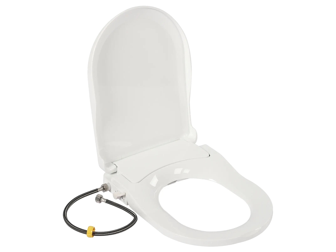 Assento De Vaso Sanitário Inteligente Com Bidê, Bico Duplo, Pulverização De Água Não Elétrica, Branco Oem