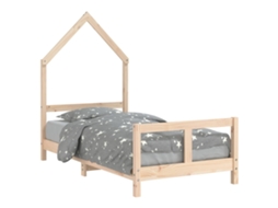 Estrutura de Cama Infantil 80x160 Cm Pinho Maciço MAISON EXCLUSIVE