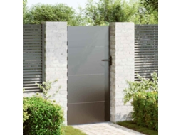 Vidaxl Portão De Jardim 85 X 175 Cm Preto Trancável