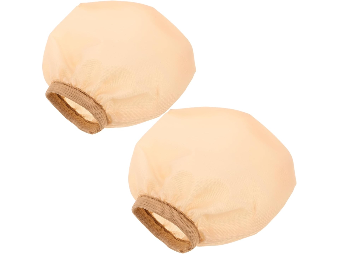 Conjunto de 2 Abajures em Tecido Bege Suave SFUSHOS