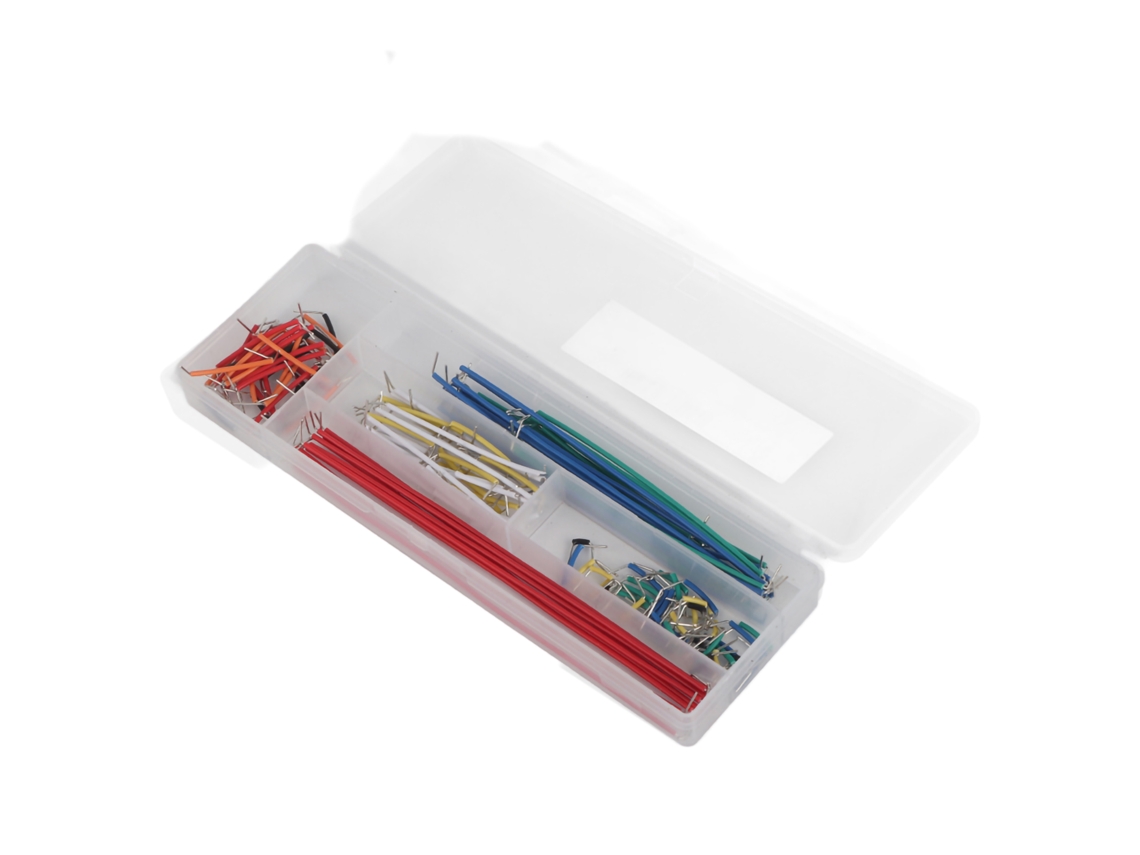 Kit de 140 Cabos Ponte para Breadboard com 14 Comprimentos e Caixa