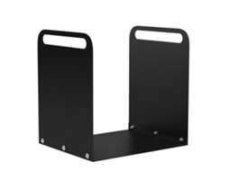 Suporte para lenha Liptaptyn, 36,5 x 30 x 36 cm, com alças, para uso interno e externo, até 30 kg, aço, preto