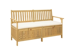 Vidaxl Banco De Arrumação 2 -seater 148 X 63 X 84 Cm Retangular