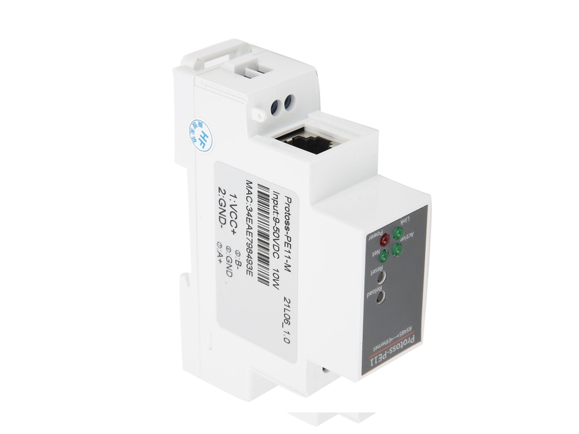 Server Serial Rs485 Para Wifi Com Montagem Em Rail, Módulo De Rede Ethernet 9-50vdc 10w Pe11-m