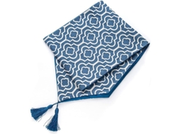 Mantel De Mesa Impermeable Antimanchas Moderno Antifading Antiarrugas 180x32cm Azul Oscuro Poliéster
