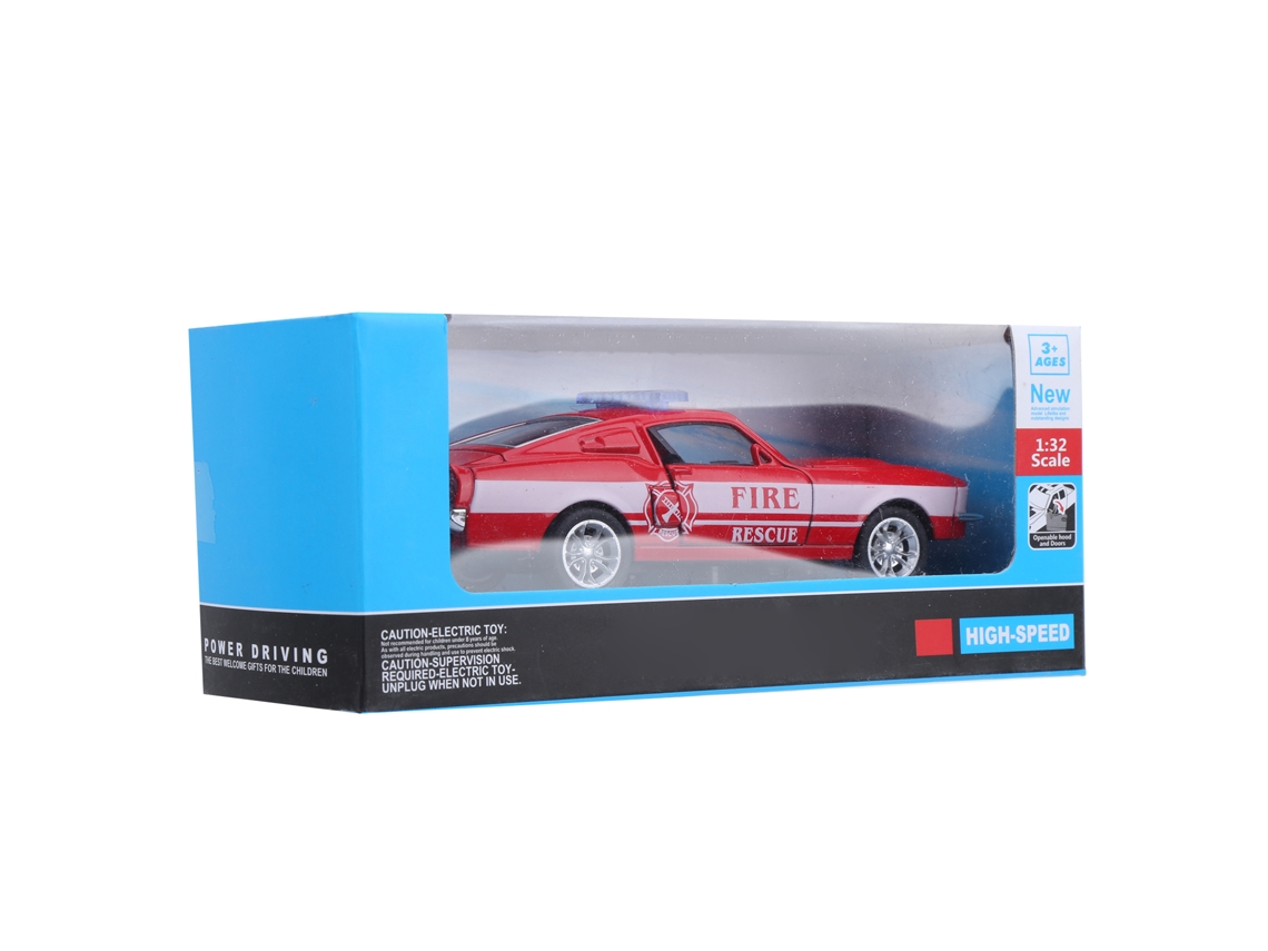 Mali modelo de Carro de Liga 1:32 com Luz e Som Brinquedo de Veículo para Crianças (vermelho)