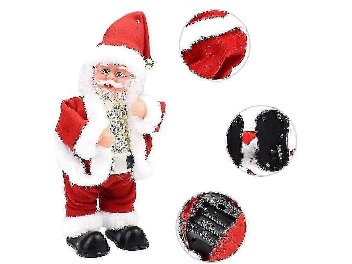 Boneco De Natal Papai Noel Cantor E Dançarino Elétrico