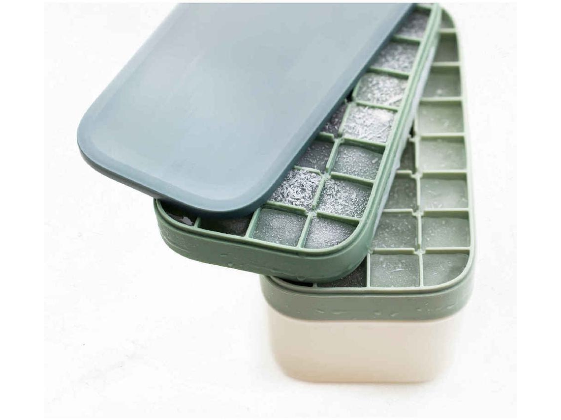 Conjunto 2 Cuvetes Gelo com Tampa Silicone KASA 1 un