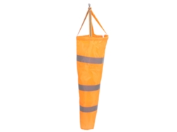 Saco de Vento Laranja 80cm Poliéster Reflectivo para Medição de Direção | S/MARCA