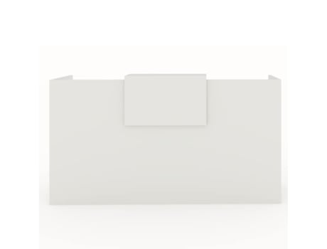 Expositor de Receção e Escritório. Fácil Montagem. 200X105X50Cm com Fechos Laterais e Guarnição 69X40Cm. Cor Branca. Fabricado em Espanha. OFICIT