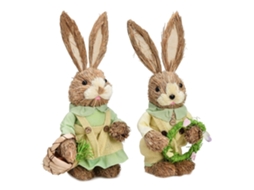 Decorações com Coelhinhos da Páscoa, Adequadas para Decoração de Casa e Festas, Ergonômico, Uso Diário STELASPLEN