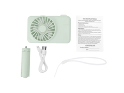 Ventilador Portátil Usb Recarregável Verde