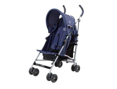 Carrinho de Passeio com Capota Reclinável Azul HAPPY BEAR