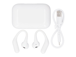 Ats audífonos de Tradução Ai Open Ear Transmissão em Tempo Real Qualidade Hd Batseria Longa Branco